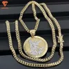 Custom New Arrival Fashion Jewelry 925 Silver High Quality 6mm Hiphop Mens 14k Gold Plated Necklace with Pendant Franco Chain