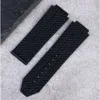 Striped Silicone Watch Strap Suitable For Hengbao's Overseas HB Watch Strap Explosive Men's Waterproof And Sweat Resistant