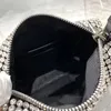 Designväska mode kvällspåsar fyrkantiga handväska kvinnor axel väska silver hårdvara kedja crossbody handväska diamant koppling väska hög kvalitet lyx totes handväska