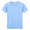 Costumes pour hommes A3174 T-Shirt d'été en coton, couleur unie, tissu doux au toucher, Tops basiques, t-shirts décontractés, vêtements à la mode