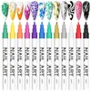 عناصر أخرى 12 اللون 3D Art Art Pens Point Point Graffiti Dotting Pen Drawing Painting Liner Brush Diy Nail Art Beauty Adorn Manicure Tools 231204