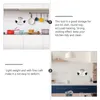 Kitchen Storage 5 Pairs Cabinet Shelf Lid Mounted Sticking Pan Holder