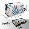 Cosmetic Bags Abstract Plant Leaves Bag Ladies Fashion Large Capacity Box Beauty Storage Wash