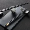 Chopsticks Japanese Non-slip Stick Grade Plastic Alloy Clip Sushi Pot Reusable Tableware Gift