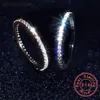 Choucong véritable 925 bague de mariage en argent Sterling pour les femmes réglage complet pavé diamant bagues de fiançailles accessoires de mariée 257v