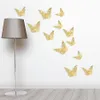 Wall Stickers #6 Wedding Decorations 12pcs Gold silver 3d Simulation Butterfly Bridal Shower Birthday Party Home Diy314r