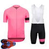 Mens Rapha Team Cycling Jersey bib shorts Conjunto de roupas de corrida de bicicleta Maillot ciclismo verão secagem rápida MTB roupas de bicicleta Sportswea245x