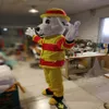 Fireman fire dog mascot costume Adult Size 256c