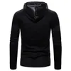 Sweats à capuche pour hommes Sweatshirts à capuche pour hommes Sweatshirts à capuche pour hommes Slim Fit Faux cuir à capuche veste manteau hauts noirs S-2XL 231205