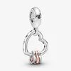 Ny ankomst 925 Sterling Silver Heart Full Of Hearts Dangle Charm Fit Original European Charm Armband Smycken Tillbehör303q