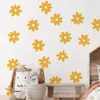 Décoration murale Grandes fleurs de marguerite Boho Stickers muraux décoratifs pour la maison Stickers muraux pour enfants chambre d'enfant salon intérieur mur Art vinyle 231204