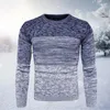 Herensweaters Eenvoudige pullover-sweater Huidvriendelijke ronde hals All-matched patchwork Warme heren Krimpbestendig