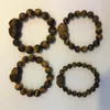Natural Feng Shui Tiger Eye Stone Pi Yao Pi Xiu Beads Bracelet For Wealth Luck
