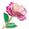 Altre forniture per feste festive Stelo lungo Immerso in oro 24 carati Rose durate Rose vere Regalo romantico per San Valentino/Festa della mamma/Chr Dhian