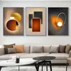 Gemälde Abstrakte Geometrie Leinwand Malerei Orange Poster Luxus Wandkunst Diamant Mosaik Cuadros Wohnzimmer Dekoration 231205