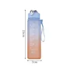 Bouteilles d'eau Bouteille de sport Portable étanche Waterfles en plastique Drinkware boire en plein air voyage Gym Fitness cruches 231205