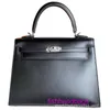 Borse tote originali Kely'sbag all'ingrosso negozio online Nuova scatola borsa di seconda generazione in pelle bovina con strato superiore liscio mini vera pelle da donna pr con logo reale IF78