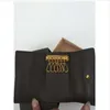 KEY POUCH Damier canvas holds high quality famous classical women 6 key holder coin purse leather men card holders wallet handbag310y