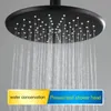 Bathroom Shower Heads BECOLA matte black shower head bathroom ABS plastic faucet fashion BLACK rainfall nozzle 231205