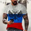 Camisas masculinas bandeira nacional impresso t-shirts 2023 moda camiseta verão ao ar livre manga curta em torno do pescoço extra grande topo