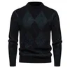 Herrtröjor Autumn Winter High Quality Trend Imitation Mink tröja mjuk och bekväm varm stickad casual pullover toppar