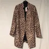 Women's Suits Blazers Blazer long imbibe pour femme manteau pour femme veste a manches longues haut imprime leopard vetements d'exterieur pour avocat de bureau 231205