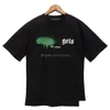 Men'S T-Shirts Luxury Designer T Shirt Mens Shirts For Men Tide Sprayed Streetwear Letter Printed Tshirt Cotton Bear Womens Unisex C Dhdn1