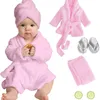 Serviettes Robes 5 PCS né Pographie Props Peignoirs Tenues Bébé Po Prop Robe Serviette De Bain Costume Ensembles Garçon Fille Bébé Poshoot Props 231204