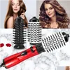 カーリングアイアンMtifunctional Blow Dryer Combrotating Comb combdeTachable Drop Delivery Hair Products Care Styling Dhobz