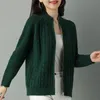 Mulheres suéteres meia gola alta zíper de malha cardigan jaqueta mulheres outono estilo cor sólida manga raglan cardigans engrossar suéter casaco 231204