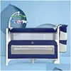 Berceau de bébé Mtifonctionnel Berceau Pliant Portable Mobile Couture Grand Lit Drop Livraison Enfants Maternité Pépinière Literie Dhrq4