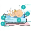 Badkarplatser Baby Bath Floating Pad Children Portable Air Cushion Animal Cartoon Non-Slip BathTub Mat Borns Safety Shower Seat Cushion 231204