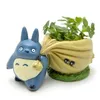 Kawaii Flowerpot Bulbasaur Succulent Planterare Söta gröna växter Pot With Hole Mini Back Bag Harts Y200723312M