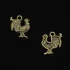 68 pz Charms in lega di zinco bronzo antico placcato gallo gallo Charms per creazione di gioielli pendenti fatti a mano fai da te 22 18mm2369