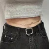 Navelklockknappringar Anpassade rostfritt stål Namn Midjekedjan Charm Belly Chains Body For Women Girl Personlig Fashion Sexig smyckevän Gift 231205