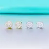 2022 Popular Hotsale Iced Out Jewelry Wholesaler Price 925 Sterling Silver d Moissanite Vvs Stud Earrings