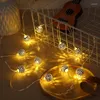 Cordes LED boule lumineuse chaîne chambre mariage étanche batterie boîte fer noël décoratif fête fée lumières