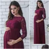 Maternity Dresses Women Baby Shower Dress Pography Props Pregnancy Clothes Lace Maxi Gown For Po Shoot Drop Delivery Kids Supplies Clo Dhpuo