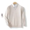 Men's T Shirts Plus Size 5Xl Cashmere Sweater Warm Pullovers V-Neck Knit Winter Tops Male Woollen Knitwear Jumpers