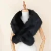 Szaliki Dankeyisi Zima sztuczne futrzaki szalik ciepły szalik dla kobiet sztuczne futra szaliki