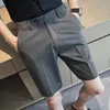 Men's Shorts 2023 British Style Summer Casual Shorts/Male Slim Fit Business Fashion Suit Plus Size 28-36