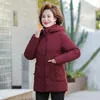 Abrigos de trinchera para mujer 2023 Winter Thicke Chaqueta cálida Mujer Abrigo Abrigo Abajo Acolchado Mujeres Moda Longitud media suelta con capucha Parka Casaco