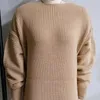 Pulls pour femmes 2023 Sexy automne hiver tricoté robes de pull pour femmes en vrac sans bretelles femme fête de noël longue