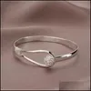 Braccialetti regolabili Braccialetti coreani romantici chic Ragazza donna Amore Regalo di San Valentino Fascino Braccialetti placcati adorabili Sier Consegna a goccia Je Dhzfz