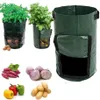 Planters & Pots 2pcs Plant Grow Bags Home Garden Potato Pot Greenhouse Vegetable Growing Moisturizing Vertical Bag Seedling2313