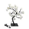 36pcs luci del ramo di un albero di rosa lampada da tavolo a LED luci di fiori USB luci notturne decorative impermeabili decorazione del giardino della festa di Natale D2.0