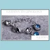 Charm Armbanden Constellation Ontwerp Liefde Hart Charms Armband Romantische Kristal Elementen Charm Sier Armbanden Sieraden Vrouwen Valentine Dhigl