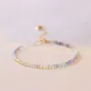 Zooying Tiny Florite Gemstone Bracciale in oro 14K pieni di gioielli