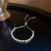 Catena piena di strass Bracciale regolabile placcato oro per le donne New Trendy Forma di goccia d'acqua Bracciale con zircone Regalo di gioielli R231205