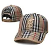 B chapéu boné de beisebol moda chapéu clássico xadrez chapéu de beisebol unisex casual guarda-sol chapéu esporte DDQA